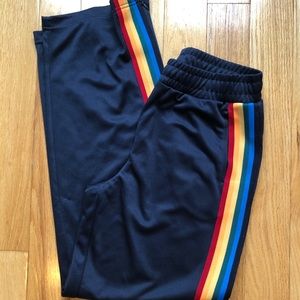 Urban Outfitters Rainbow Striped Track Pants